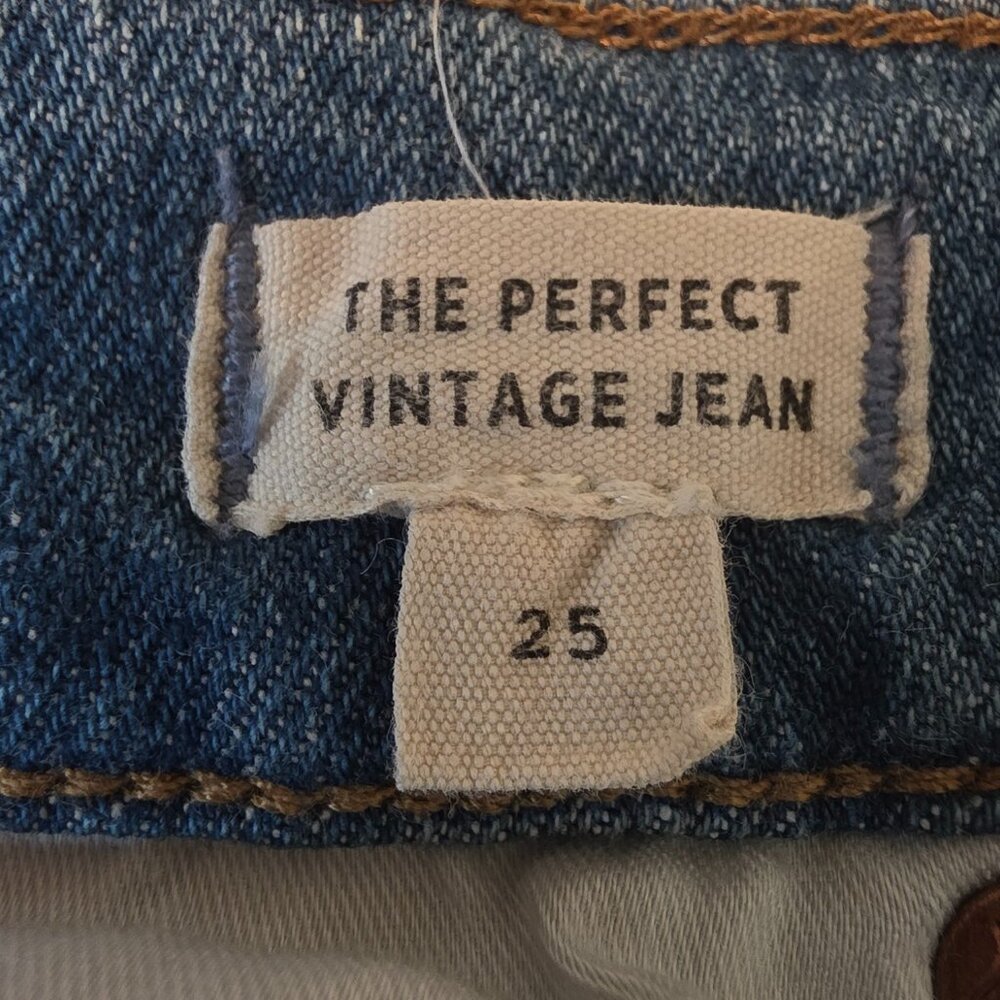 Madewell "The Perfect Vintage Jean" Distressed Denim Women's Jeans, Size 25 - Picture 9 of 9